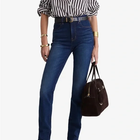 Madewell 10”High Rise Skinny Dark Jeans Size 26 - Picture 1 of 6